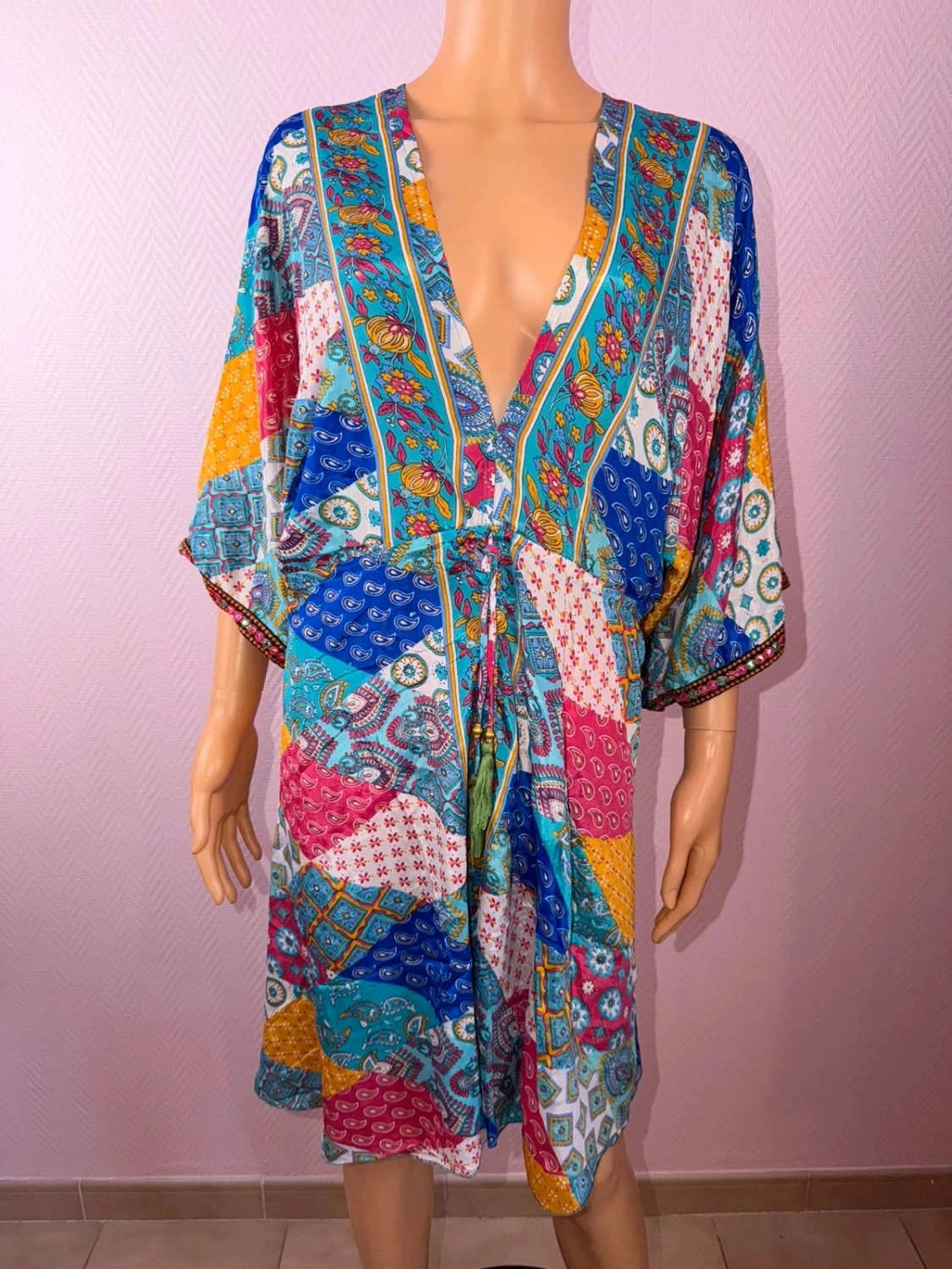 Vestido de verão leve nunca usado tamanho 38/46 – photo 3